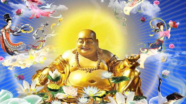 Hình ảnh Phật Di Lặc hiền tuệ